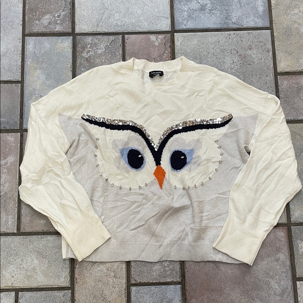 Kate Spade Hoot Sweater. Size XL